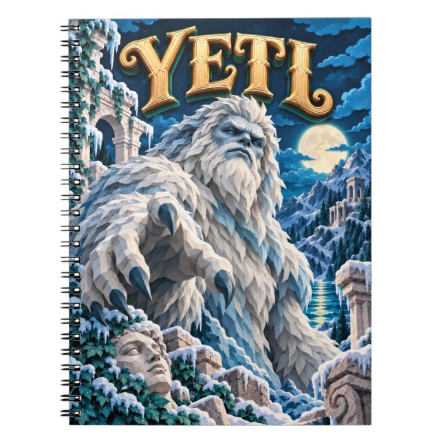 Carnet Yéti, Monstre de découpe de papier (Devant)