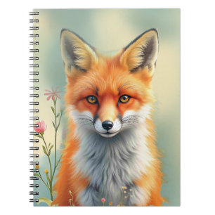 Carnet Yeux frappants d'un renard roux rusé