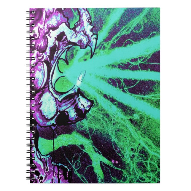 Carnet Yeux laser Aliens avec langue de reptile (Devant)