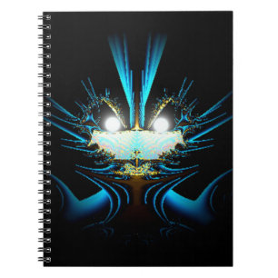 Carnet Yeux lumineux bleu brillant Créature