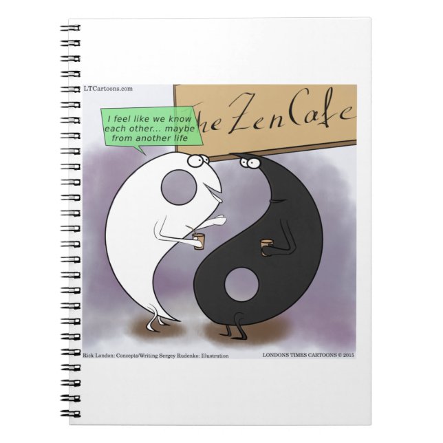 Carnet Yin Rencontre Yang Zen Drôle (Devant)