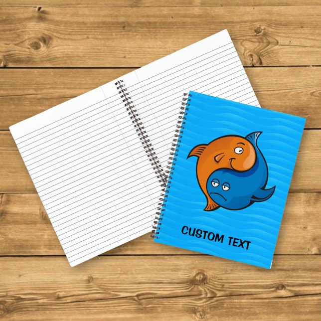 Carnet Yin Yang Poisson Dessin Animé (Créateur téléchargé)