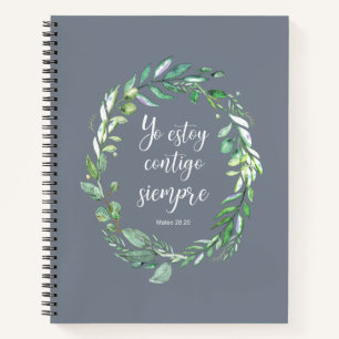 Carnet Yo estoy contigo siempre - verset de la bible espa
