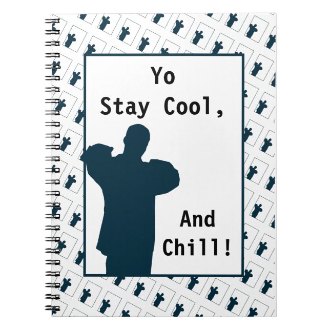 Carnet Yo'Boy Silhouette Restez Cool (Devant)