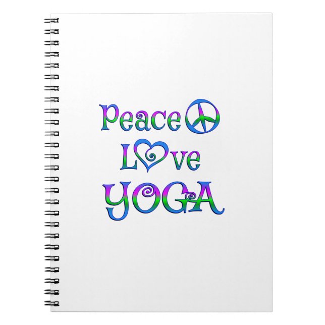 Carnet Yoga d'amour de paix (Devant)