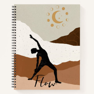 Carnet Yoga guerrier pose silhouette flux de méditation z