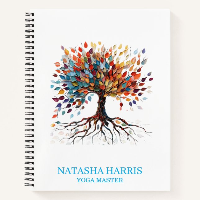 Carnet Yoga Instructor Wellness Mindful Gift notebook (Devant)