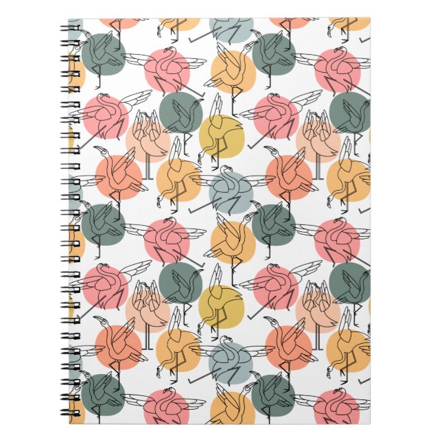 Carnet Yoga pose motif | Yoga sans couture motif 37 (Devant)