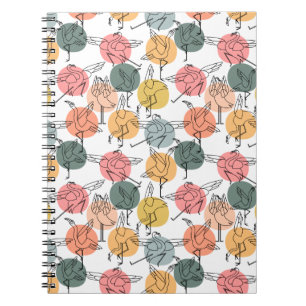 Carnet Yoga poses pattern Yoga seamless pattern 37
