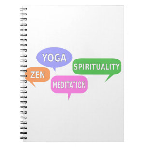 Carnet Yoga Spiritualité Zen Méditation Discours Bulles