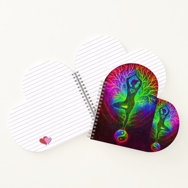 Carnet Yoga Yin Yang Arc-en-ciel (Intérieur)