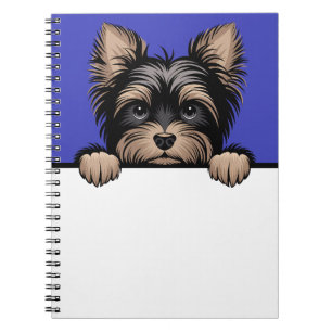 Carnet Yorkie Cute Peeking Yorkshire Terrier Amoureux des