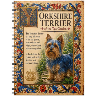 Carnet Yorkshire Terrier, Art du Bestiaire Médiéval