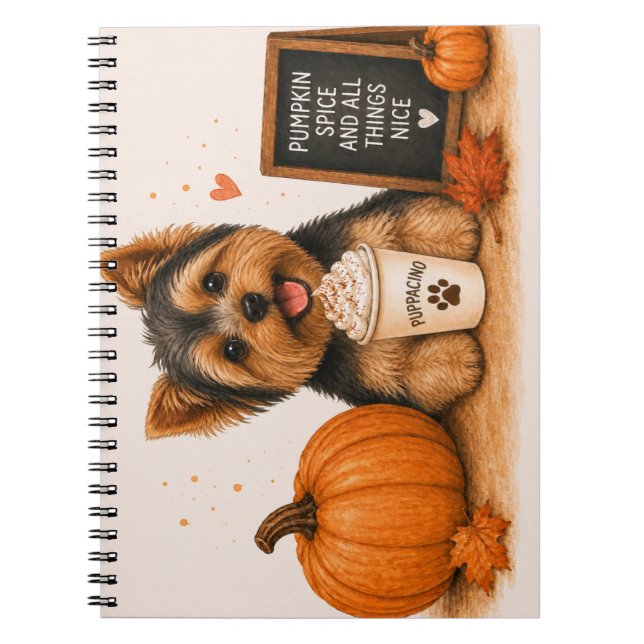 Carnet Yorkshire Terrier Automne (Devant)