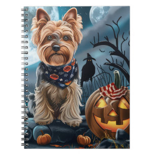 Carnet Yorkshire Terrier Halloween Éffrayant