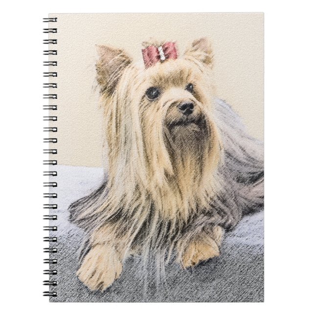 Carnet Yorkshire Terrier Peinture - Cute Original Chien A (Devant)