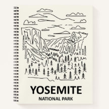 Yosemite National Park Line Art