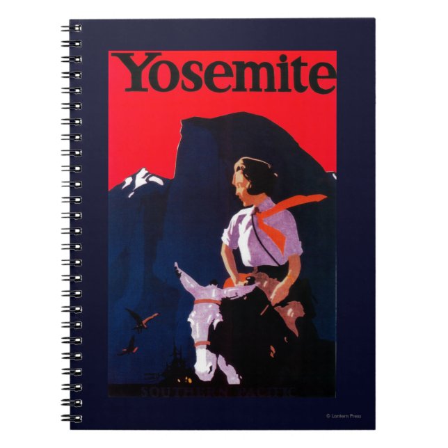 Carnet Yosemite Poster Vintage Yosemite, CA (Devant)