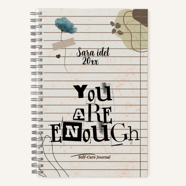 Carnet You Are Enough | Motivational Notebook (Recto)
