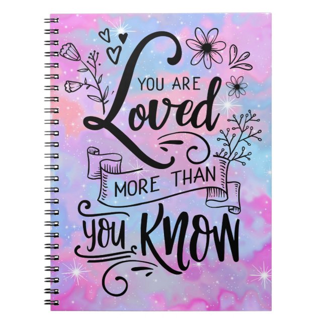 Carnet You are loved more than you know (Devant)