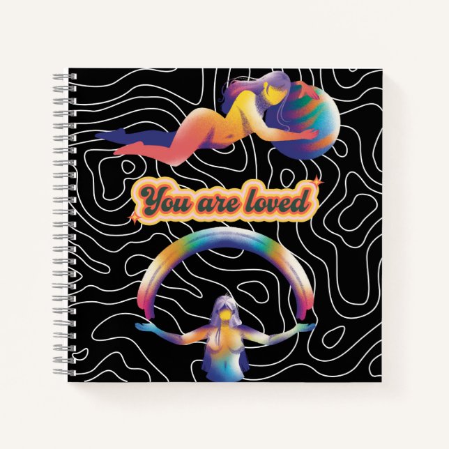 Carnet You Are Loved – Rainbow Cosmic Notebook  (Devant)