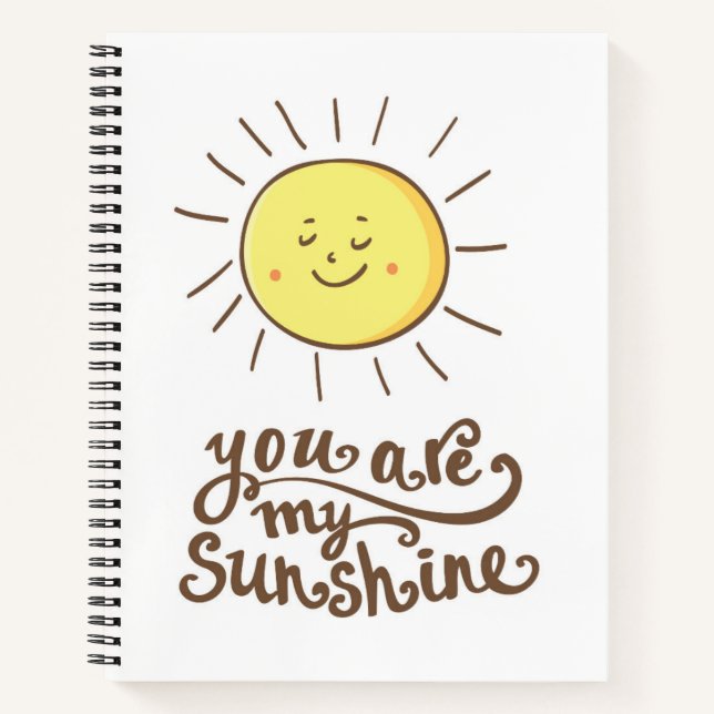 Carnet You Are My Sunshine (Devant)
