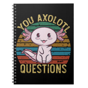 Carnet You Axolotl Questions Rétro 90s Drôle Axolotl