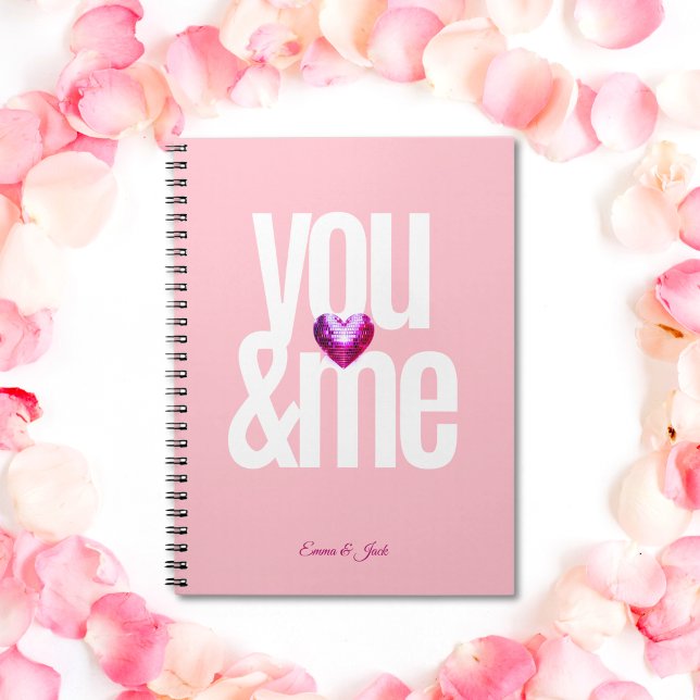 Carnet You & Me Personalized Pink Valentine's Day (You & Me Personalized Pink Valentine's Day Notebook)