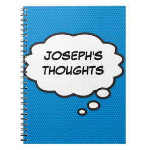 Carnet Your Message Thought Bubble Fun Retro Comic Book