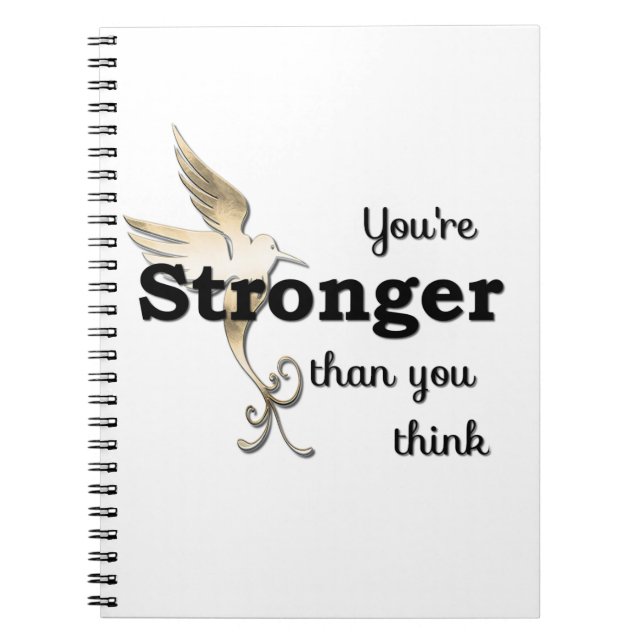 Carnet You're Stronger Than You Think (Devant)
