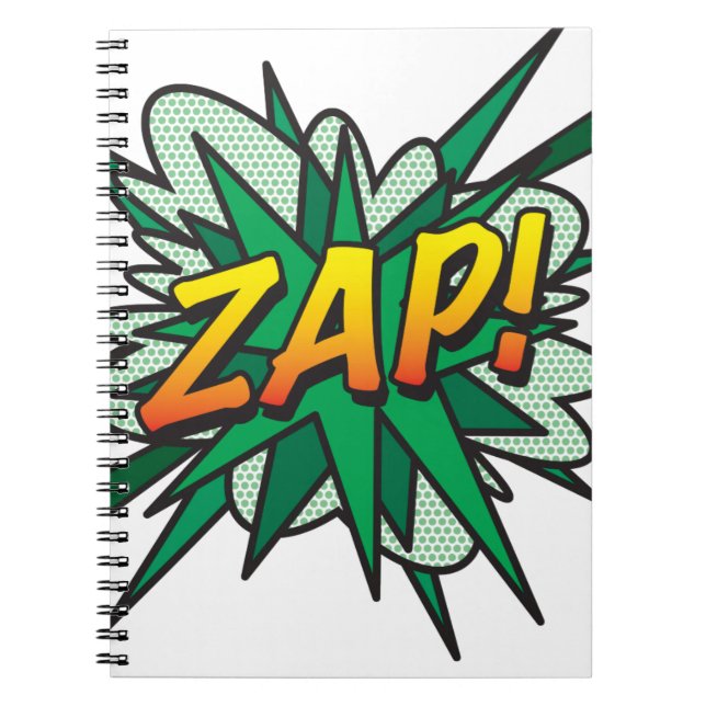 Carnet ZAP Fun Rétro Bande Dessinée Pop Art (Devant)