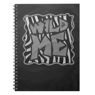 Carnet Zebra Black and Light Grey Wild Me