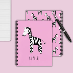 Carnet Zebra mignon enfants
