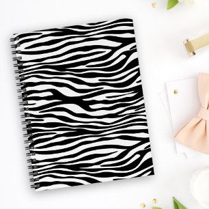 Carnet Zebra Print, Zebra Stripes, Noir Et Blanc