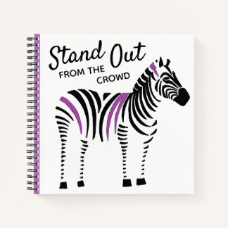 Carnet Zebra sort de la citation de la foule