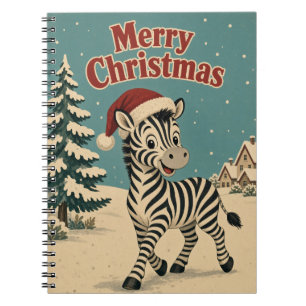 Carnet Zebra Village Edge Animal Noël