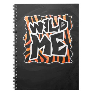Carnet Zèbre de Black et Orange Wild Me