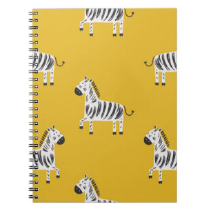 Carnet Zèbre pour enfants : motif amusant sans couture