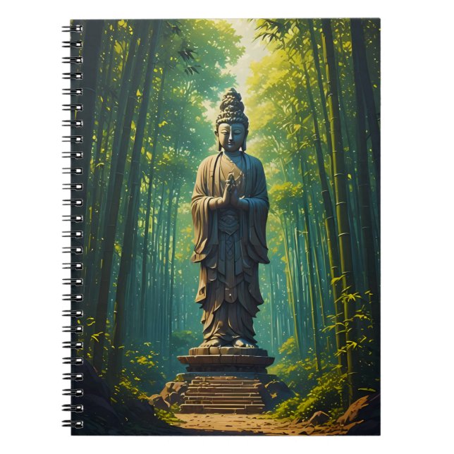 Carnet Zen dans la forêt de bambou (Devant)