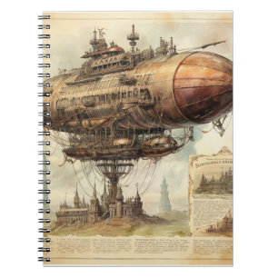 Carnet Zeppelin Steampunk vintage (10)