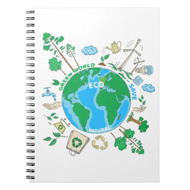 Carnet  Zéro déchets| Durabilité écologique (Devant)