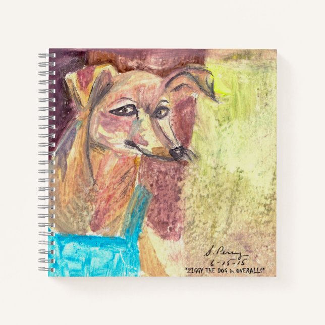 Carnet "Ziggy The Dog in Overalls" (Devant)