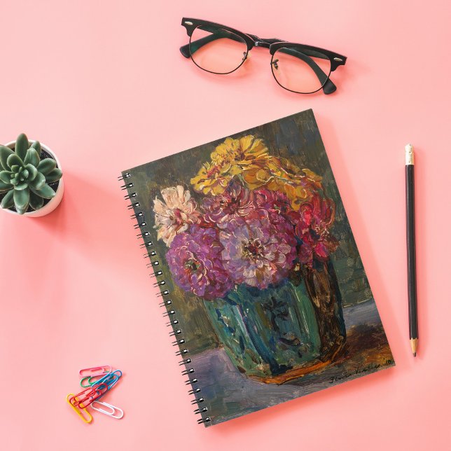 Carnet Zinnias dans un pot vert | Floris Verster (Créateur téléchargé)