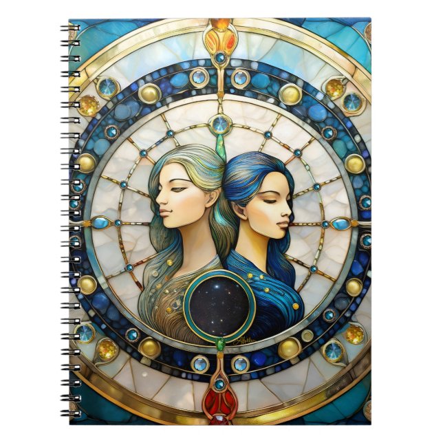 Carnet Zodiac - Gemini Les Jumeaux (Devant)