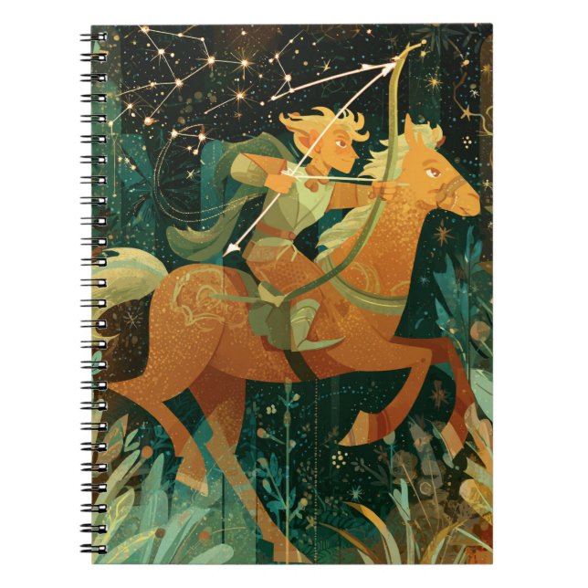 Carnet Zodiaque du Sagittaire d'Or (Devant)