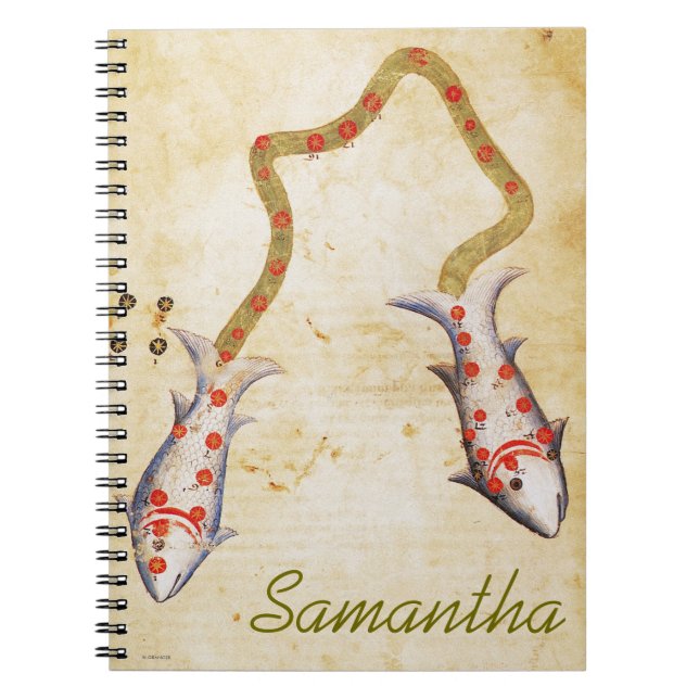 Carnet Zodiaque : Poissons, C1350 (Devant)