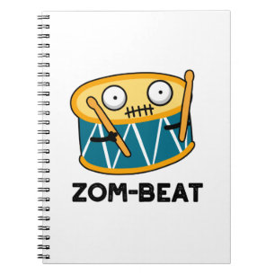 Carnet Zom beat Funny Halloween Zombie Drum Pun