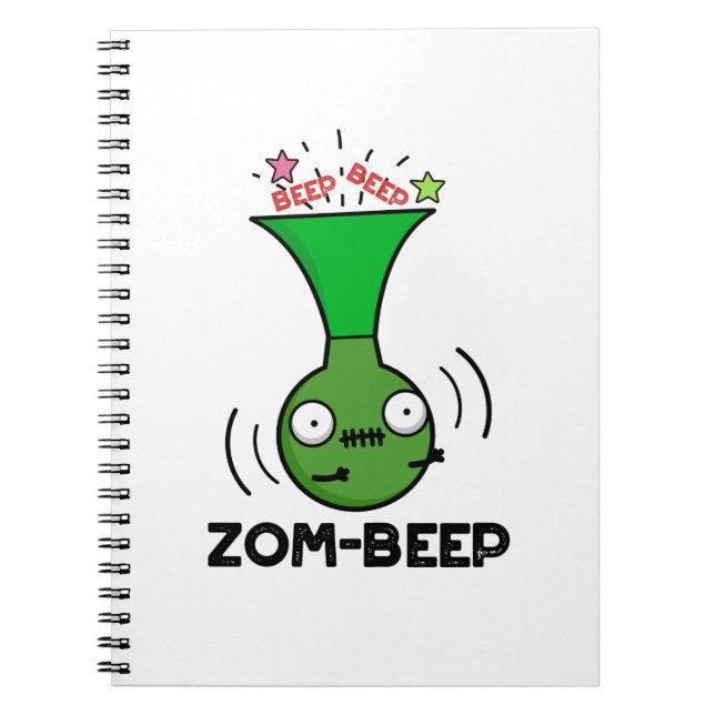 Carnet Zom-beep Drôle Halloween Zombie Honker Pun (Devant)