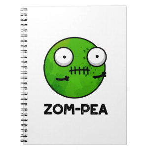 Carnet Zom-pea Drôle Halloween Zombie Pea Pun