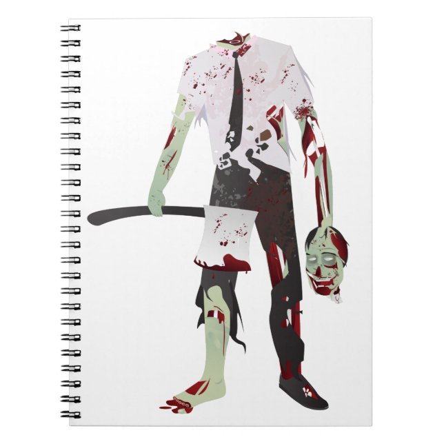 Carnet zombie halloween effrayant (Devant)